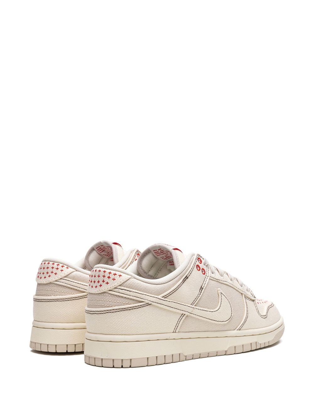 Shop Nike Dunk Low Shashiko "light Orewood Brown" Sneakers In Neutrals