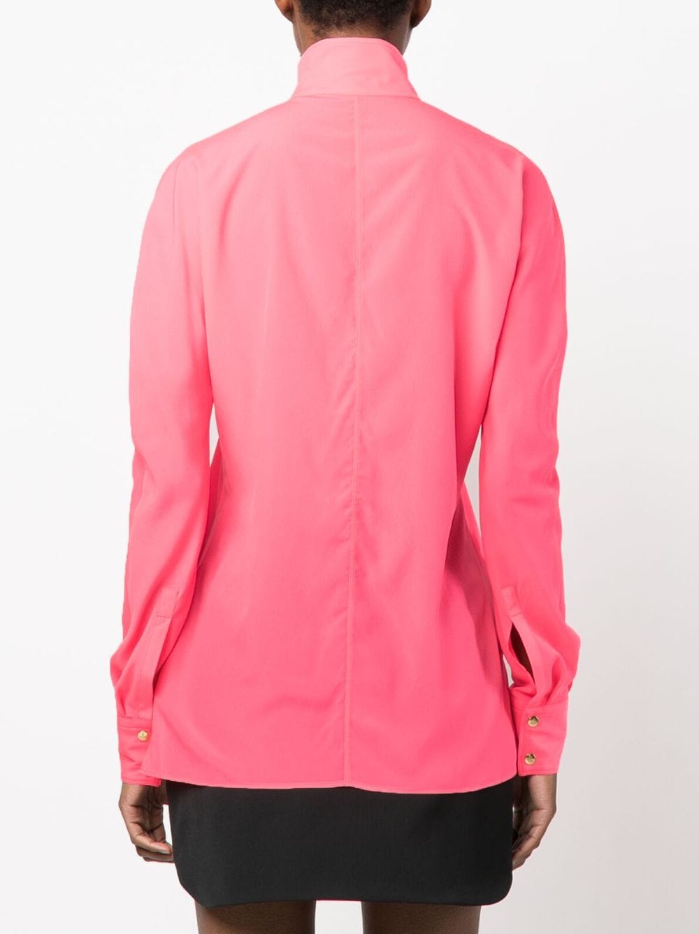 Shop Vivienne Westwood Logo-embroidered Tie-fastening Shirt In Rosa