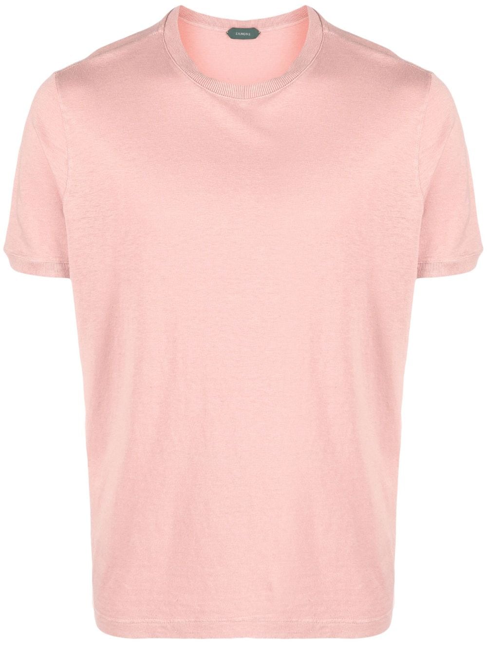 zanone t-shirt à manches courtes - rose