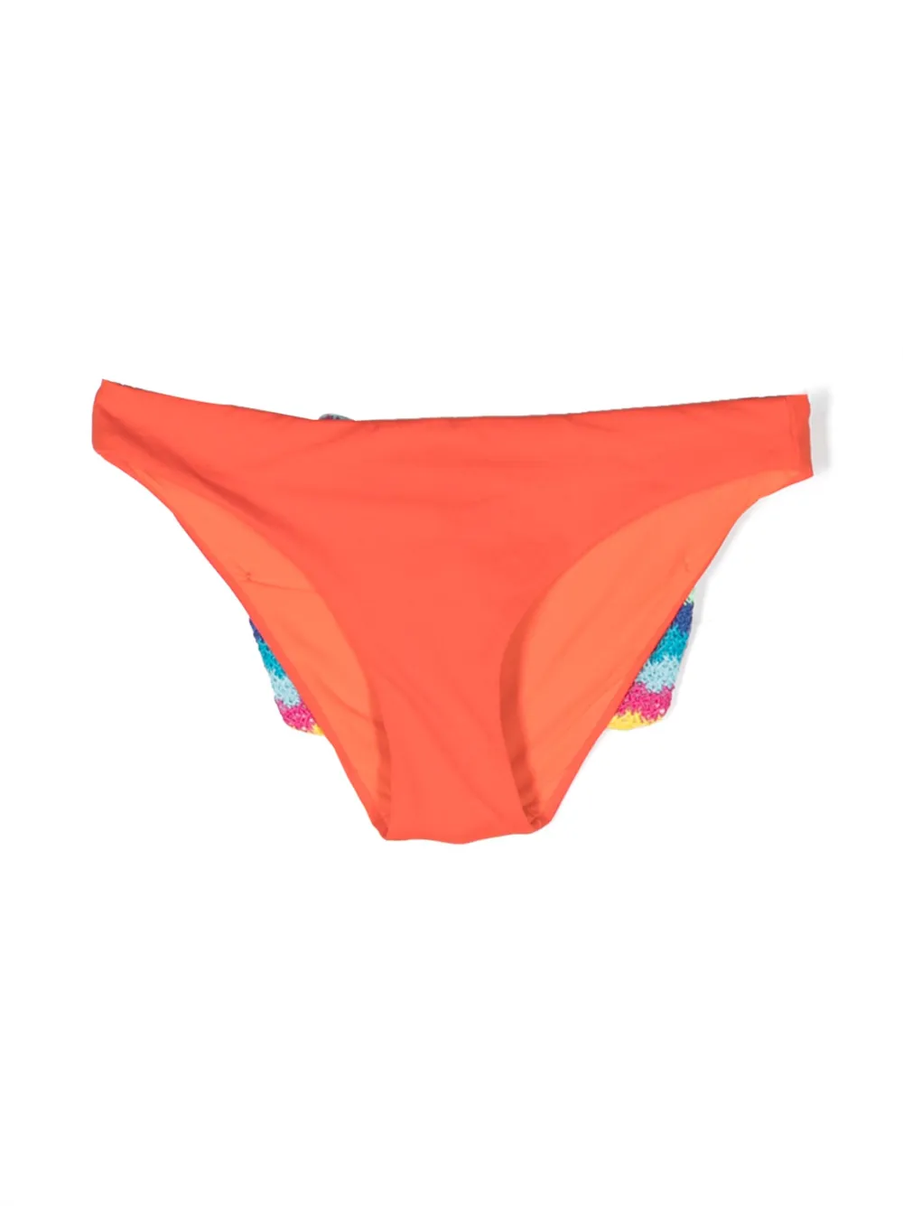 Mc2 Saint Barth Kids' Bow-detail Bikini Bottoms In Orange