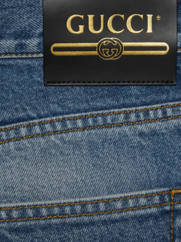 Gucci straight-leg Washed Jeans | Blue | FARFETCH ZA
