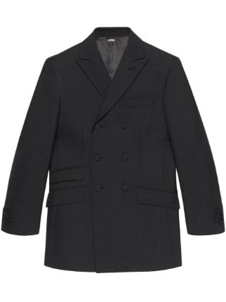 Gucci double breasted wool hot sale coat