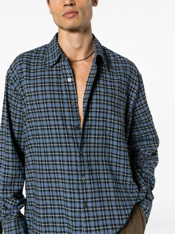 OUR LEGACY Above Plaid cotton-blend Shirt - Farfetch