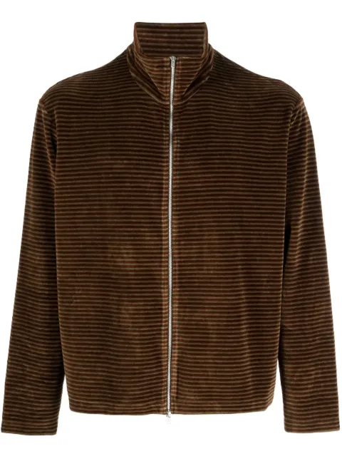 OUR LEGACY striped zip-up sweatshirt