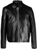 OUR LEGACY Mini leather zipped jacket - Black