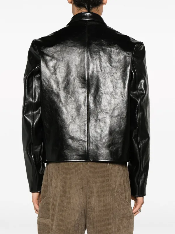 OUR LEGACY Mini Leather Zipped Jacket - Farfetch