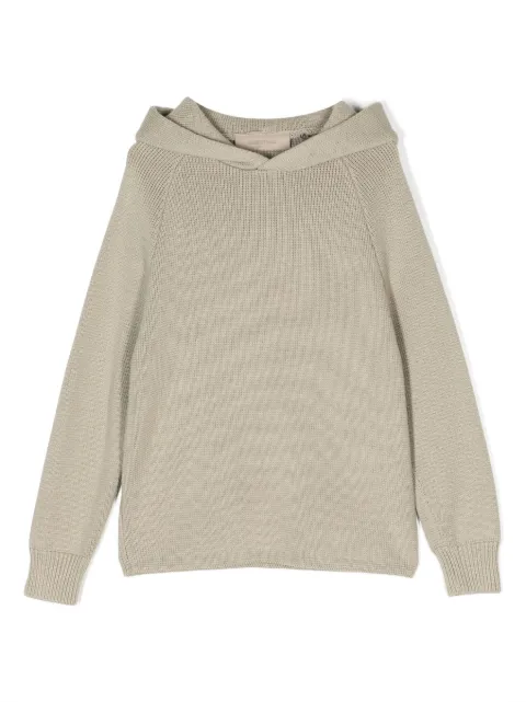 FEAR OF GOD ESSENTIALS KIDS هودي منسوج بمزيج القطن