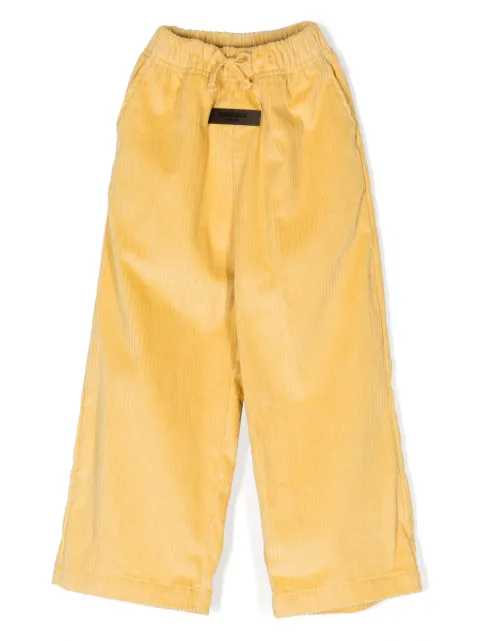 FEAR OF GOD ESSENTIALS KIDS pantalones de pana rectos