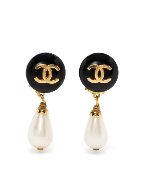 CHANEL Pre-Owned 1995 CC Ohrclips