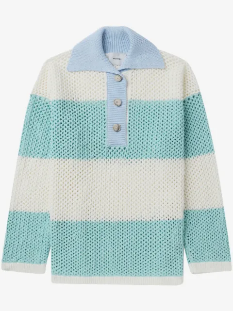 Halfboy three-tone cotton polo collar 