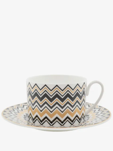 Missoni Home tasse et soucoupe à imprimé zigzag (lot de six)