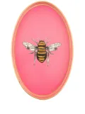 Les-Ottomans Fauna hand-painted tray - Pink