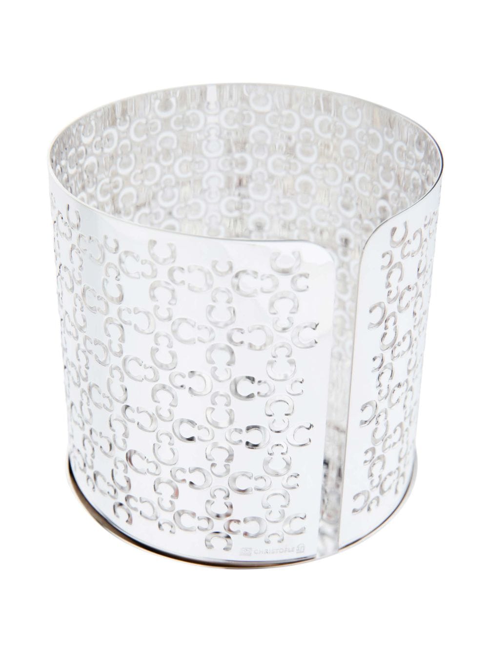 Shop Christofle Hurricane Candle Holder In Silver
