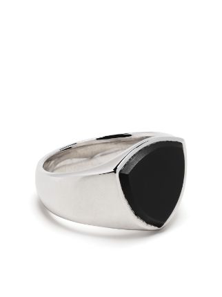 Tom Wood Oval onyx-stone Silver Ring - Farfetch