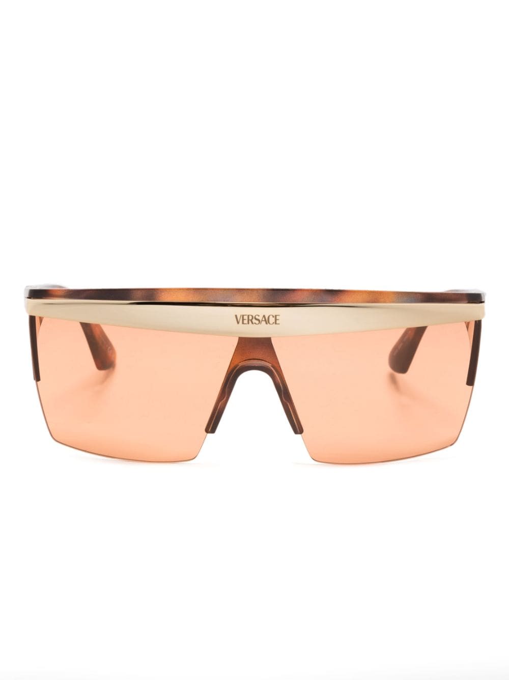 Versace Shield-frame Oversize Sunglasses