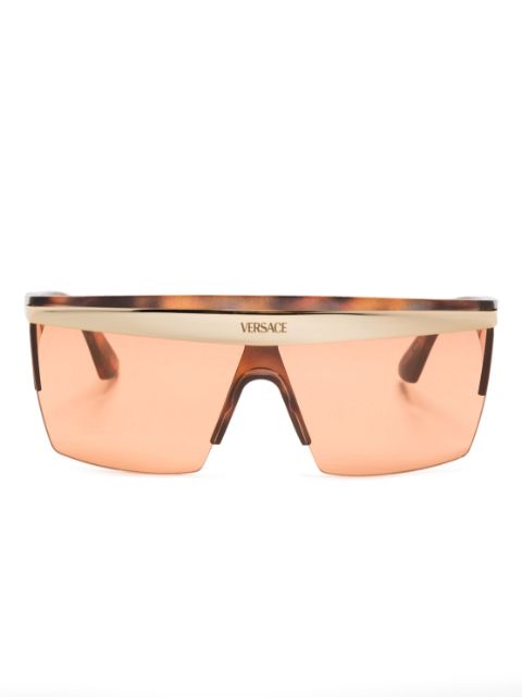 Versace Eyewear shield-frame oversize sunglasses