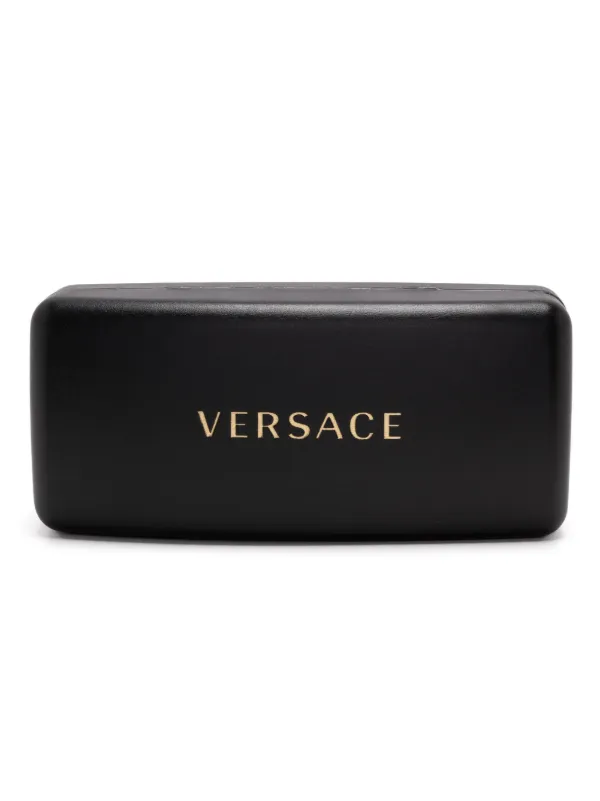 Versace Eyewear shield-frame Oversize Sunglasses | Brown  display picture 3