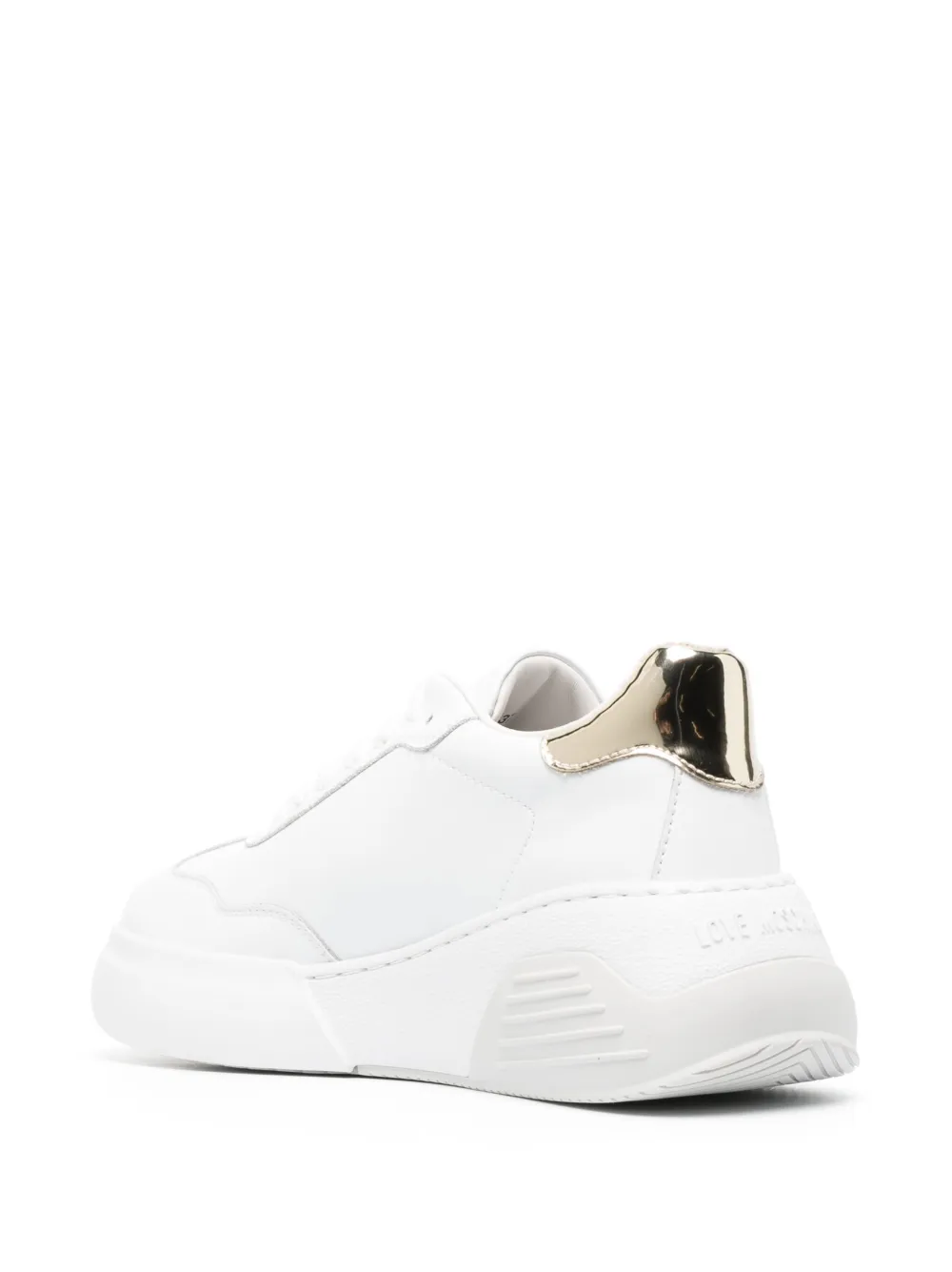 Love moschino white on sale trainers