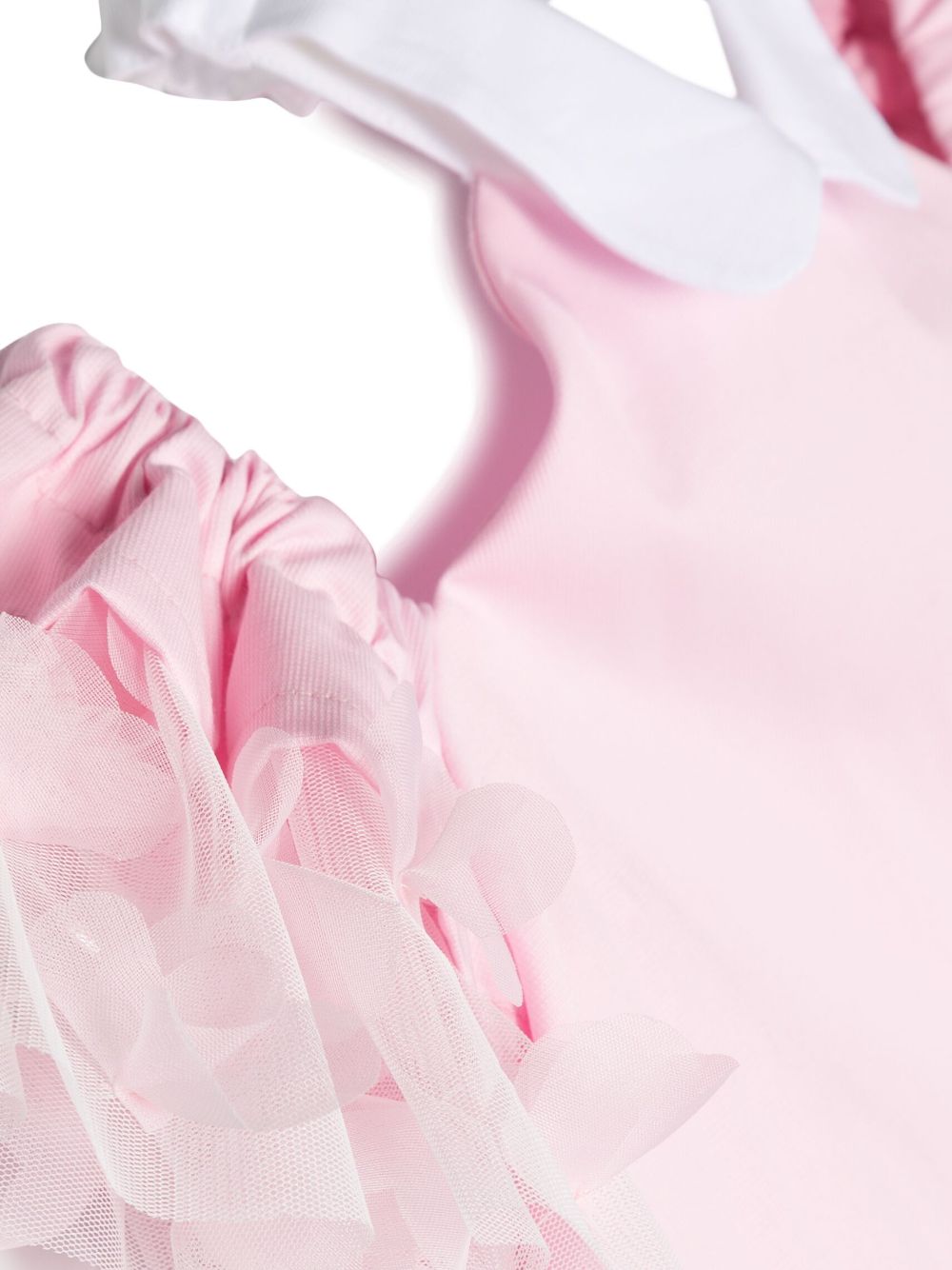 Shop Simonetta Ruffle-detail Cut-out Dress In Pink