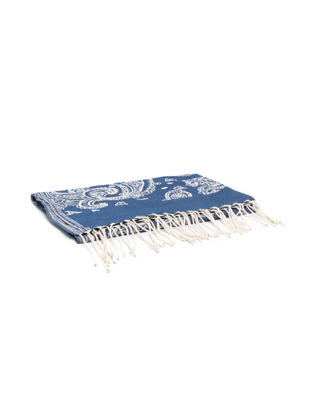 Mc2 Saint Barth Paisley-print Cotton Towel In Blue