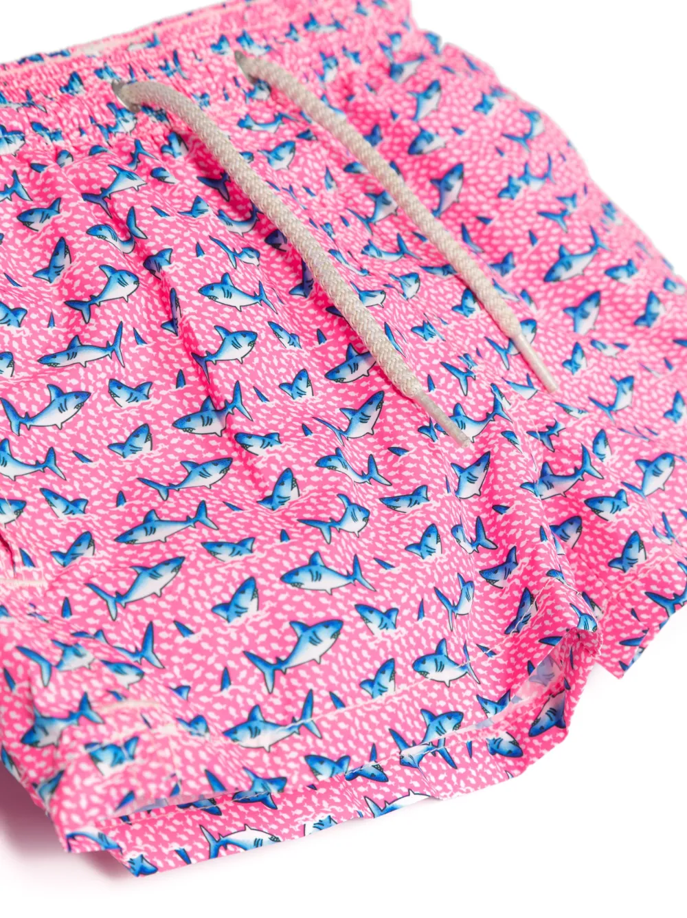 MC2 Saint Barth Kids Zwembroek met haaienprint - Roze
