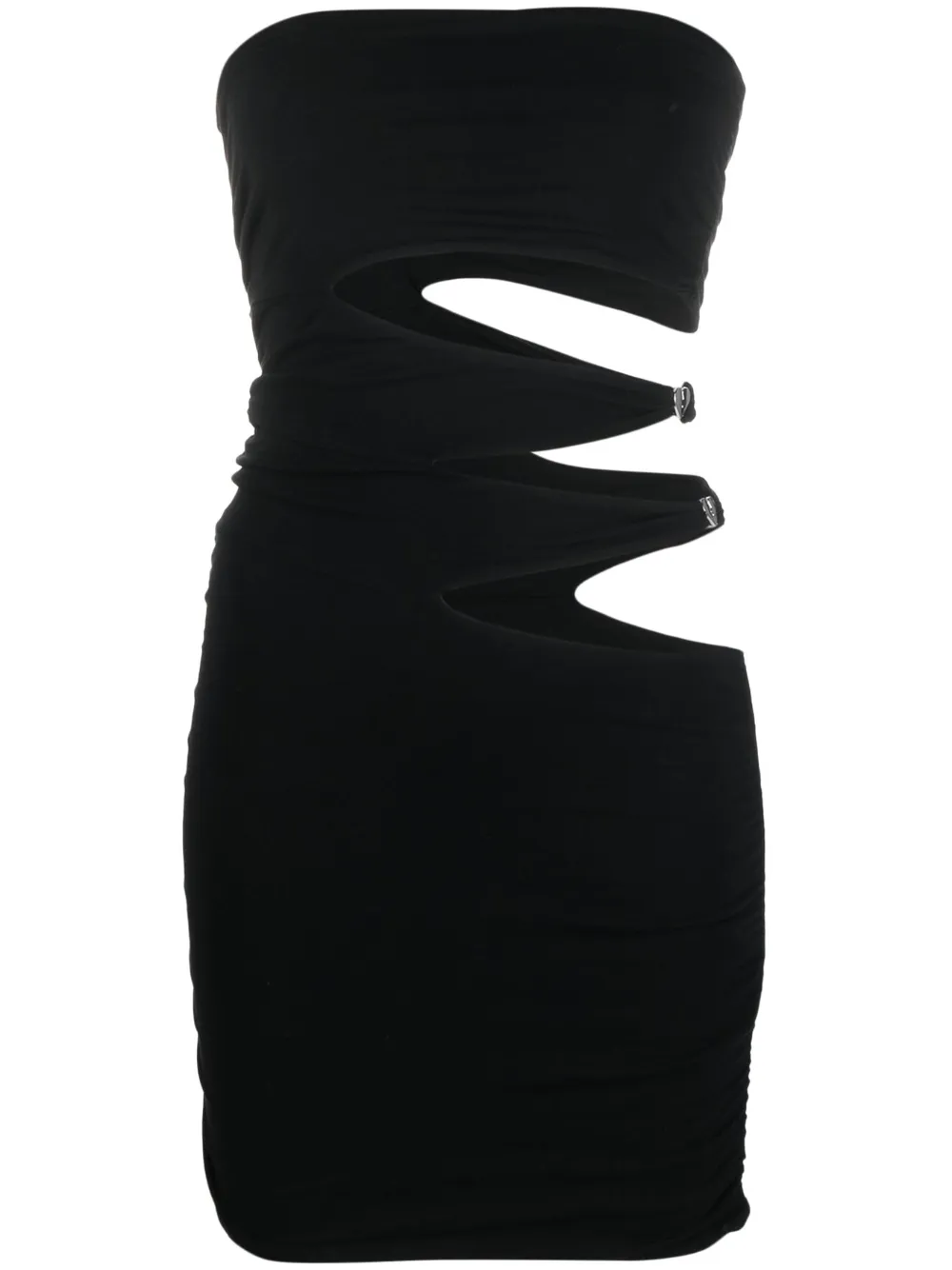 Rotate Birger Christensen Black Jersey Mini Dress In Black