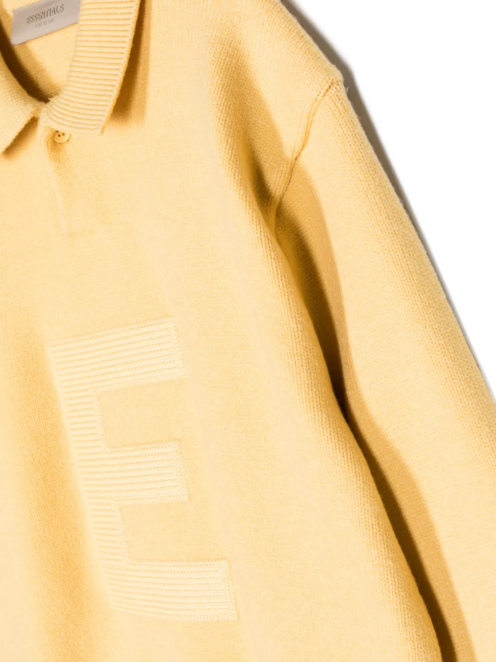 FEAR OF GOD ESSENTIALS KIDS Poloshirt met logoprint Geel