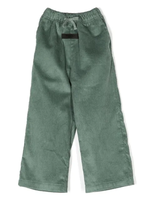 FEAR OF GOD ESSENTIALS KIDS pantalones de pana rectos