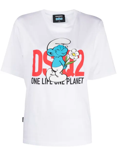 DSQUARED2 graphic-print organic cotton T-shirt Women