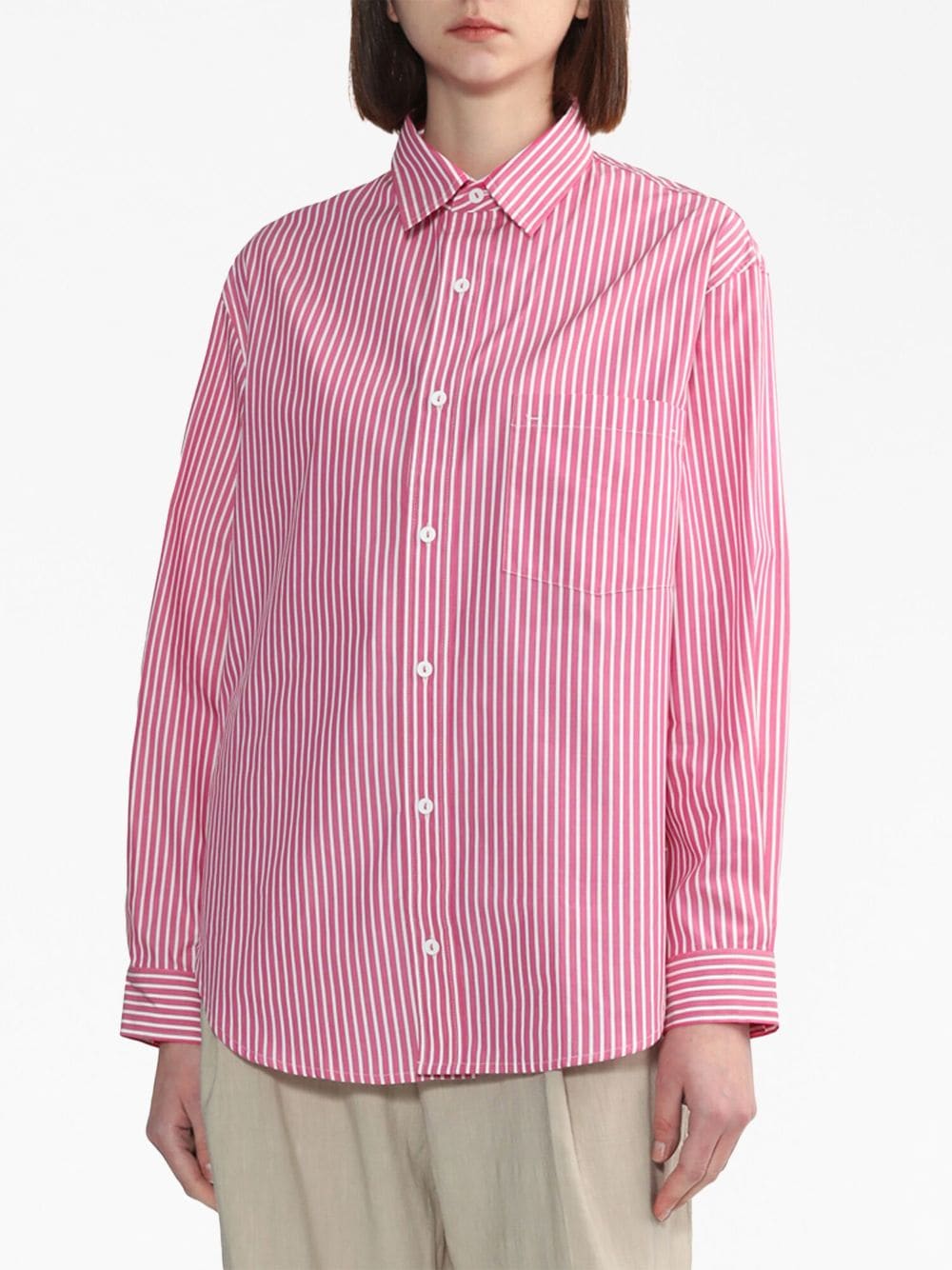 Matteau stripe-print Cotton Shirt - Farfetch