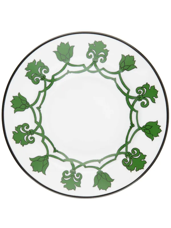 Pinto Paris Jaipur Porcelain Soup Plate | Green | FARFETCH JO
