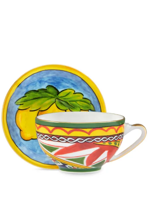 Dolce & Gabbana juego de té con estampado de limón