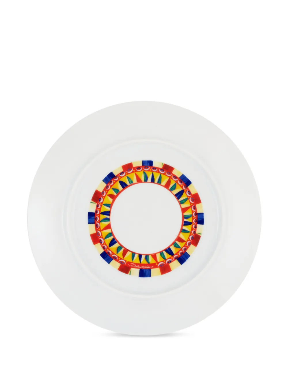 Shop Dolce & Gabbana Dolce Carretto Set-of-two Bread Plates In Pattern