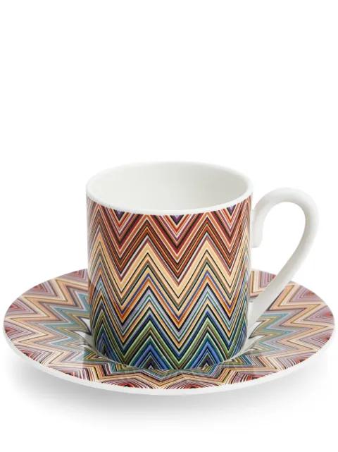 Missoni Home Zig Zag Jarris zigzag-print coffee cup set