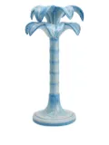 Les-Ottomans Palm Trees ceramic candleholder (20cm) - Blue