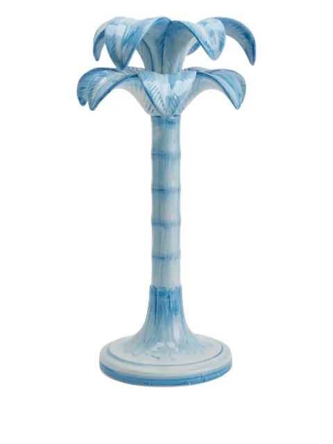 Les-Ottomans Palm Trees ceramic candleholder (20cm)