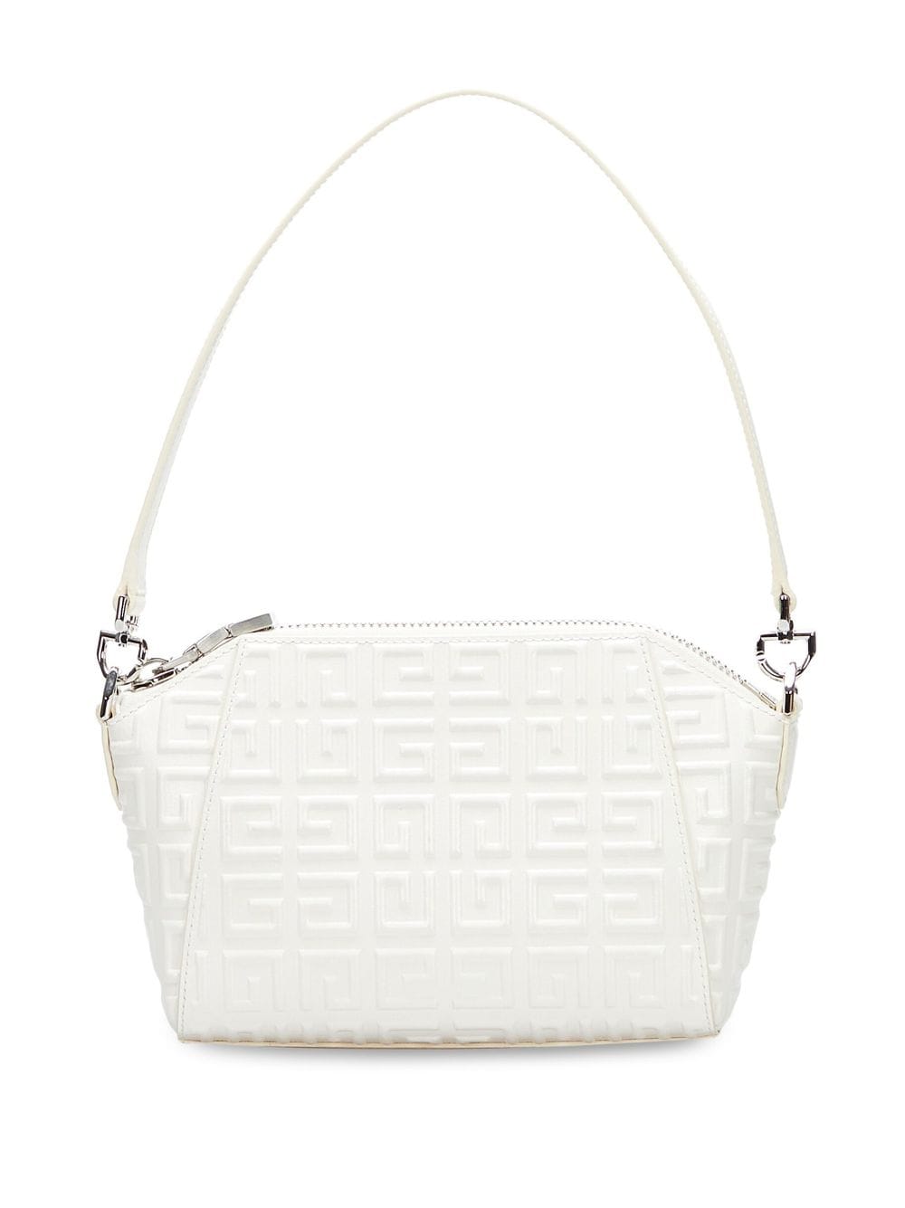 Pre-owned Givenchy Antigona 4g Mini Shoulder Bag In White