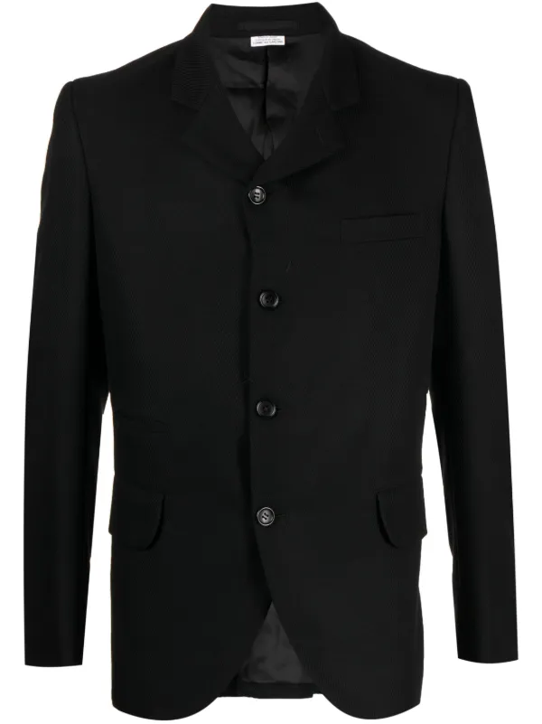 Comme Des Garçons Homme Plus zip-detail single-breasted Blazer