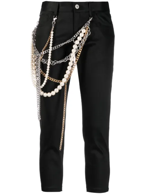 Junya Watanabe detachable-chains cropped trousers