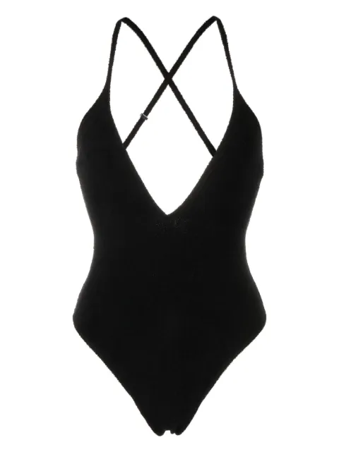 The Attico crossover-strap swimsuit