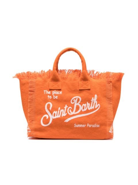 MC2 Saint Barth Kids Colette logo-print beach bag