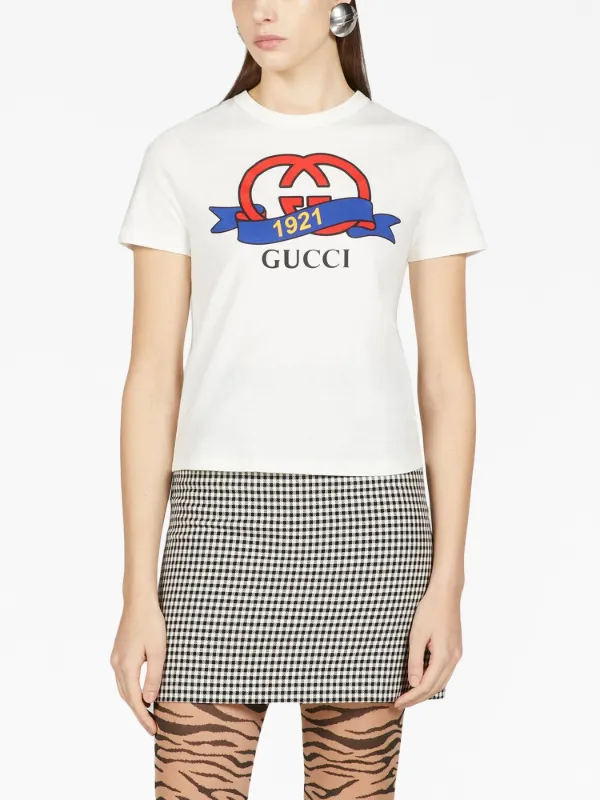 Gucci グッチ 1921 インターロッキングG Tシャツ - Farfetch