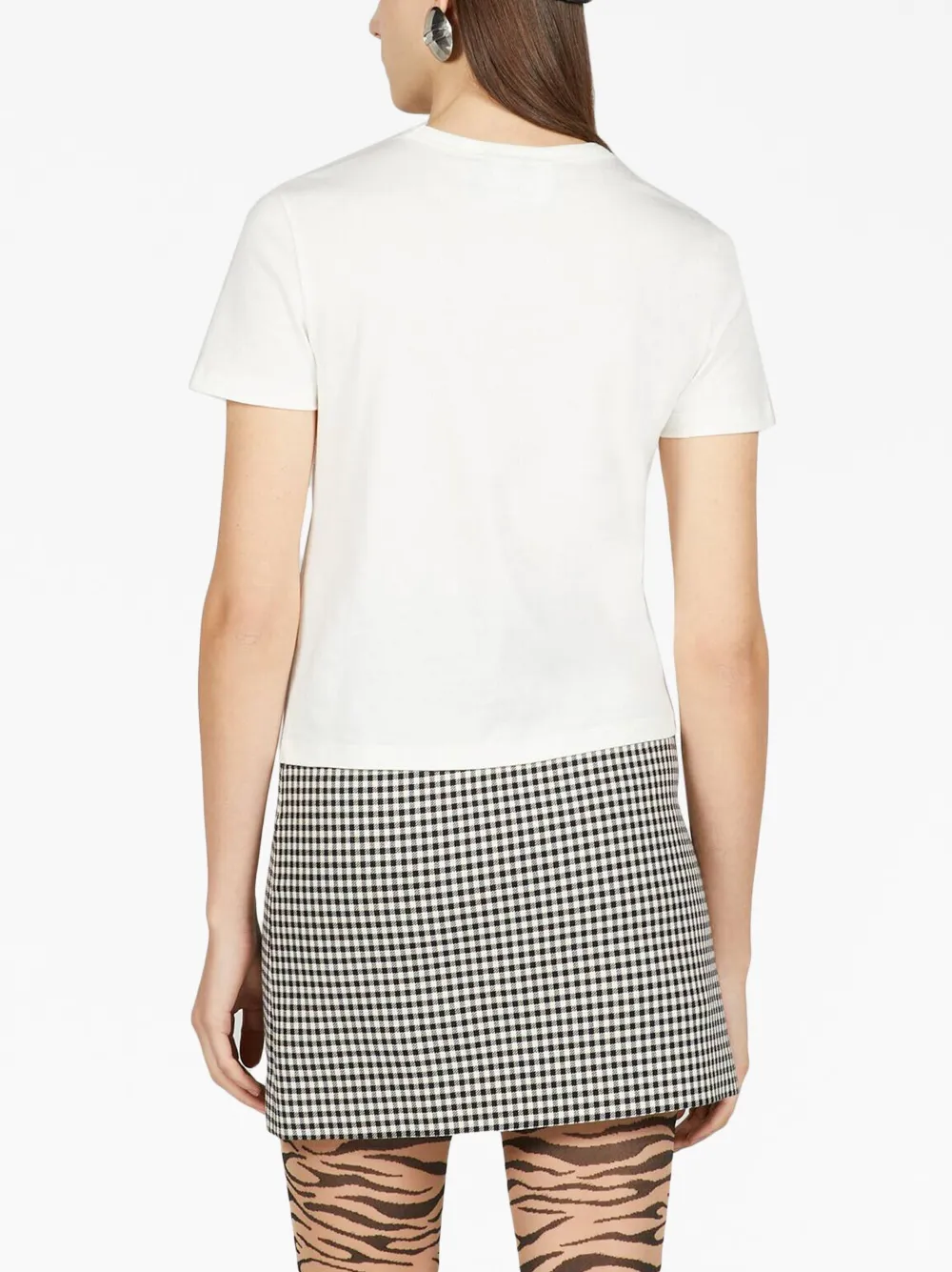 Shop Gucci 1921 Interlocking G Cotton T-shirt In White