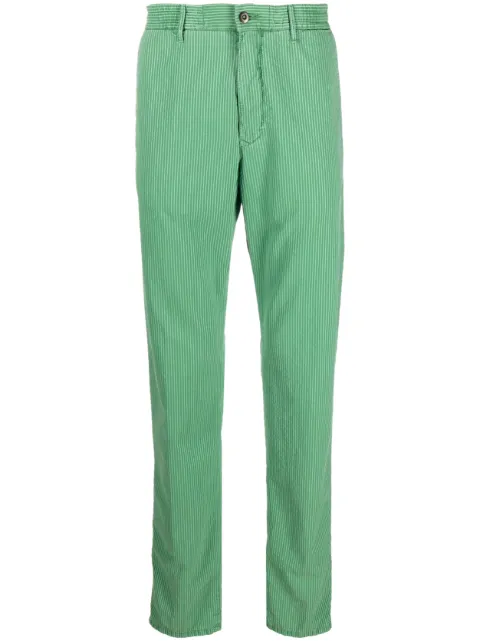 Incotex pantalones con estampado de rayas diplomáticas
