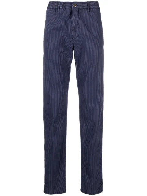 Incotex striped straight-leg trousers