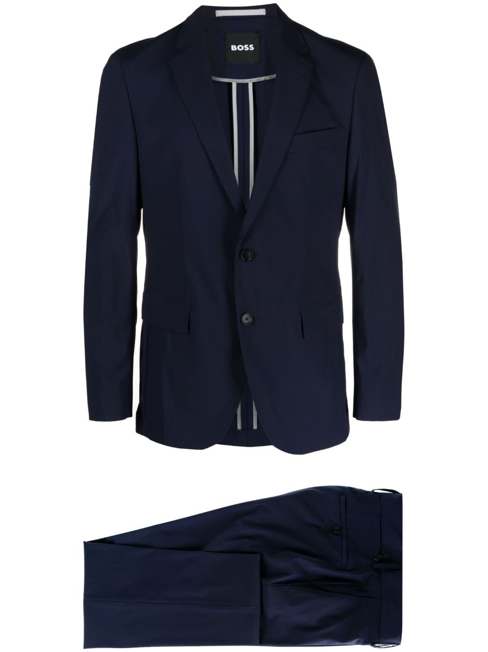 Hugo Boss Single-breasted Two-piece Suit In Blue