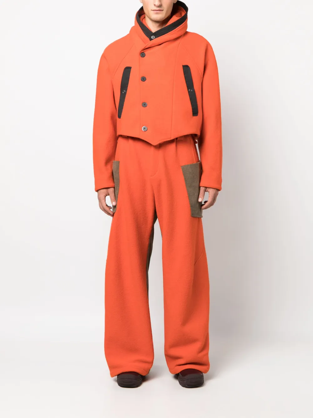 Kiko Kostadinov Meno broek met wijde pijpen - Oranje