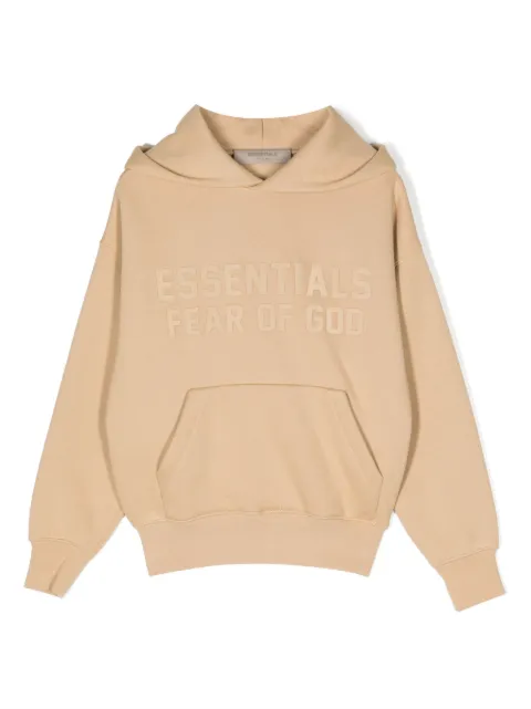 FEAR OF GOD ESSENTIALS KIDS 로고 프린트 후디
