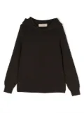 FEAR OF GOD ESSENTIALS KIDS cable-knit cotton-blend hoodie - Brown