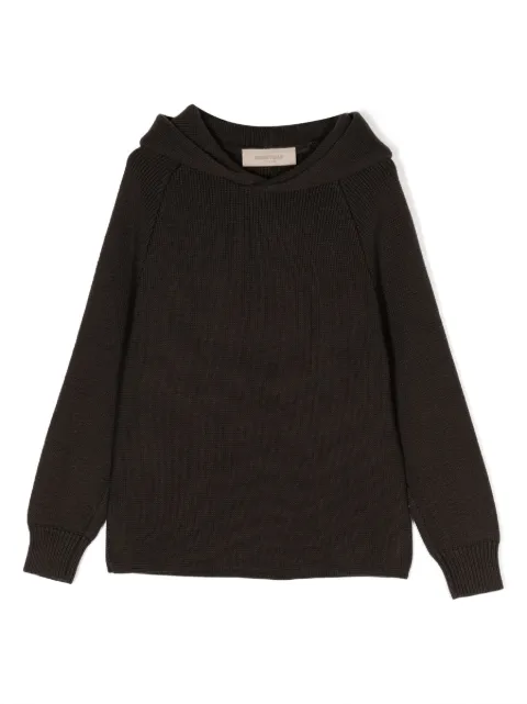 FEAR OF GOD ESSENTIALS KIDS cable-knit cotton-blend hoodie